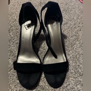 Worthington Black Strappy Heels
